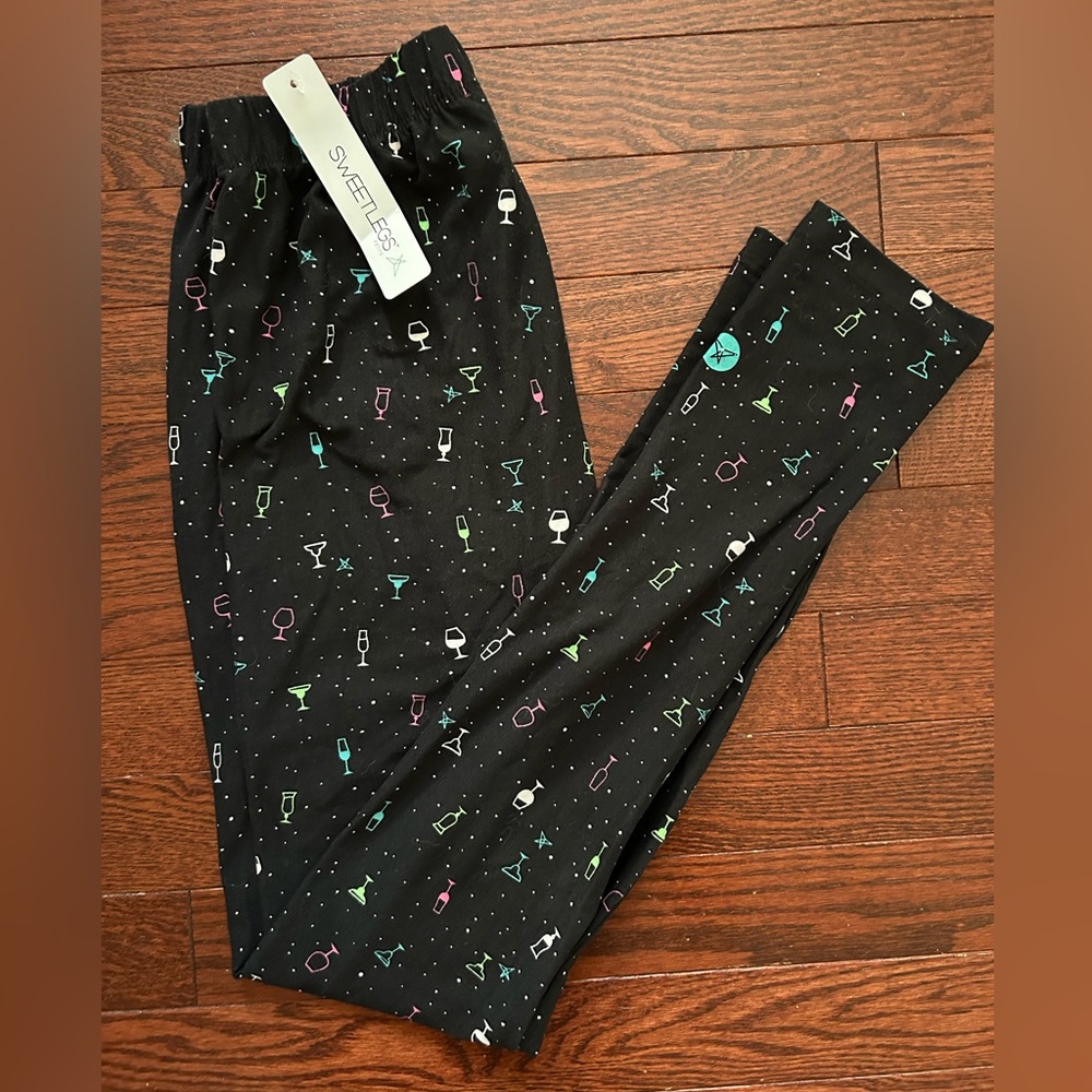 RARE*BNWT Sweetlegs Petite Leggings T.G.I.F.
